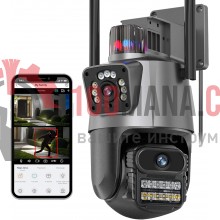 Външна WiFi камера с два обектива 16MP с изкуствен интелект